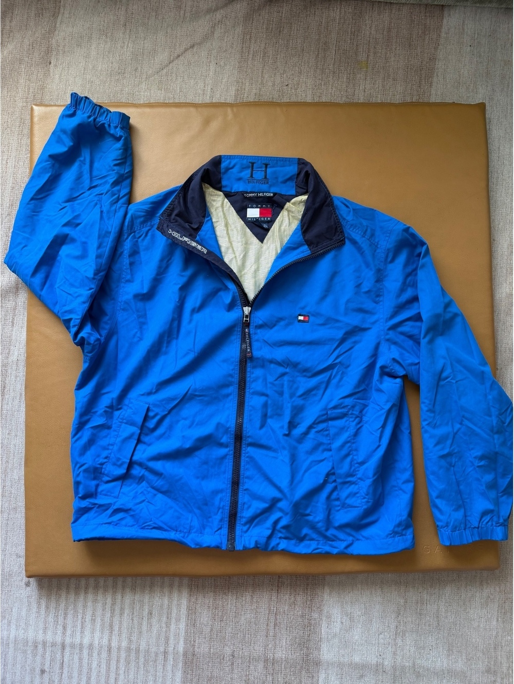 Tommy Hilfiger Men's Blue Windbreaker Jacket Size XL
